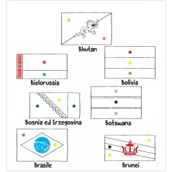 Quaderno con le Bandiere del Mondo