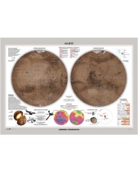 Marte / La Luna - Carta murale